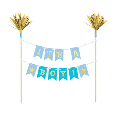 It's A Boy Cake Pick Party Accessories - Party Centre