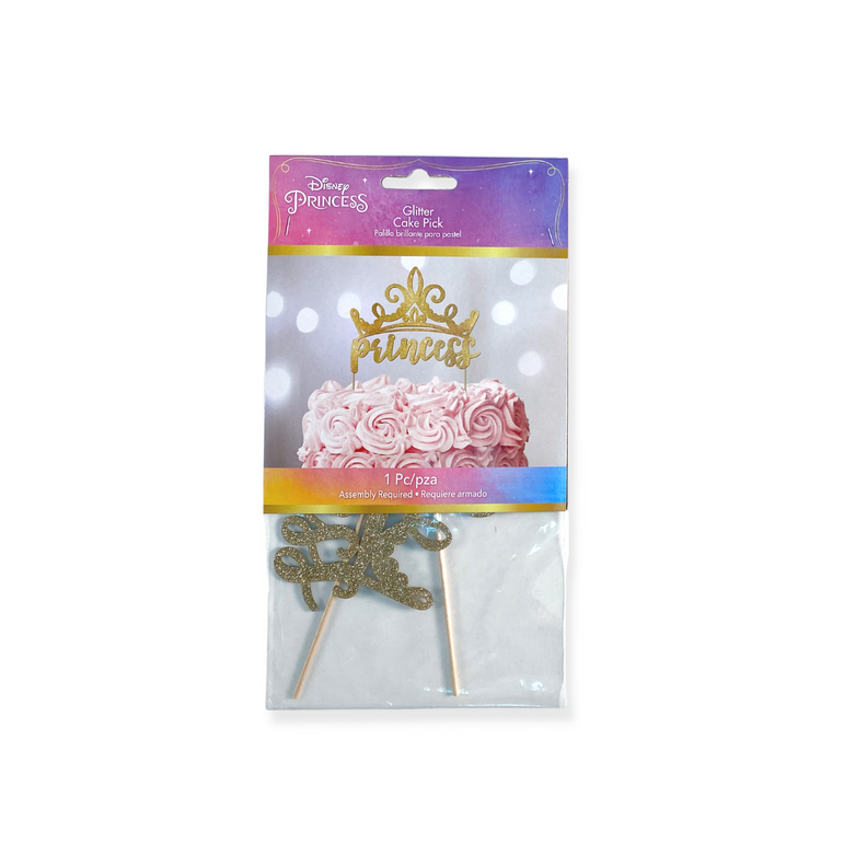 Disney Princess Once Upon A Time Glitter Cake Pick