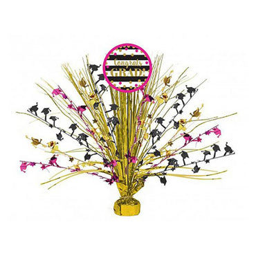 Gold Confetti Grad  Large Spray Centerpiece Decorations - Party Centre