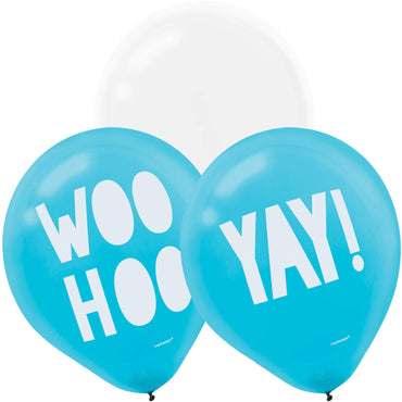 Shimmering Party Latex Balloons 12in, 6pcs Balloons & Streamers - Party Centre