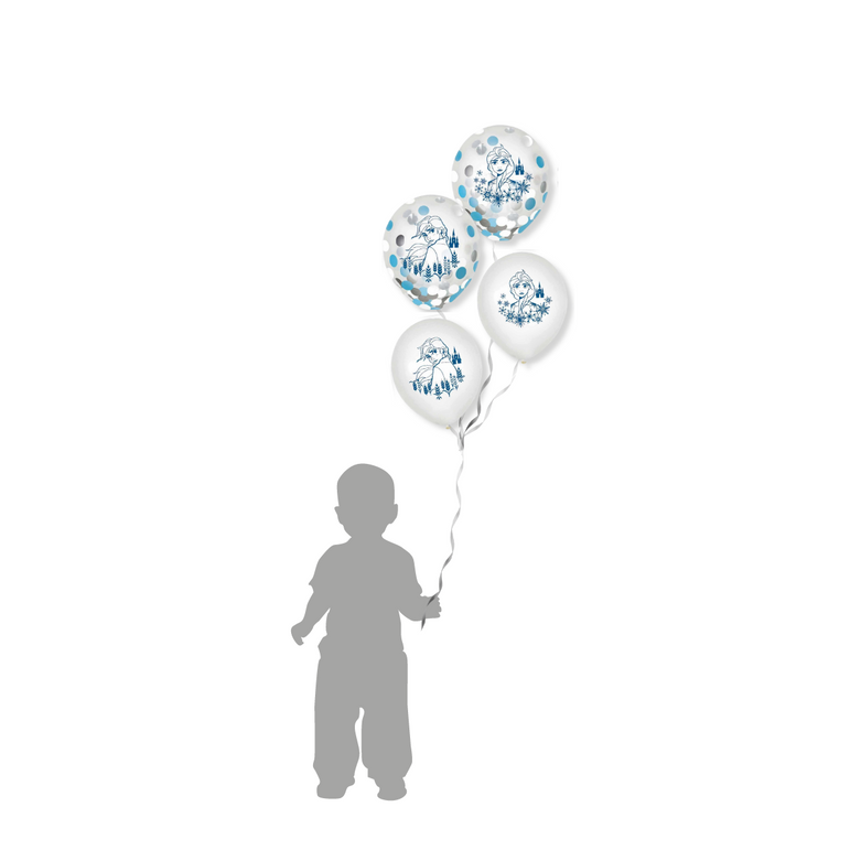 Frozen II Confetti Balloons 12in, 6pcs