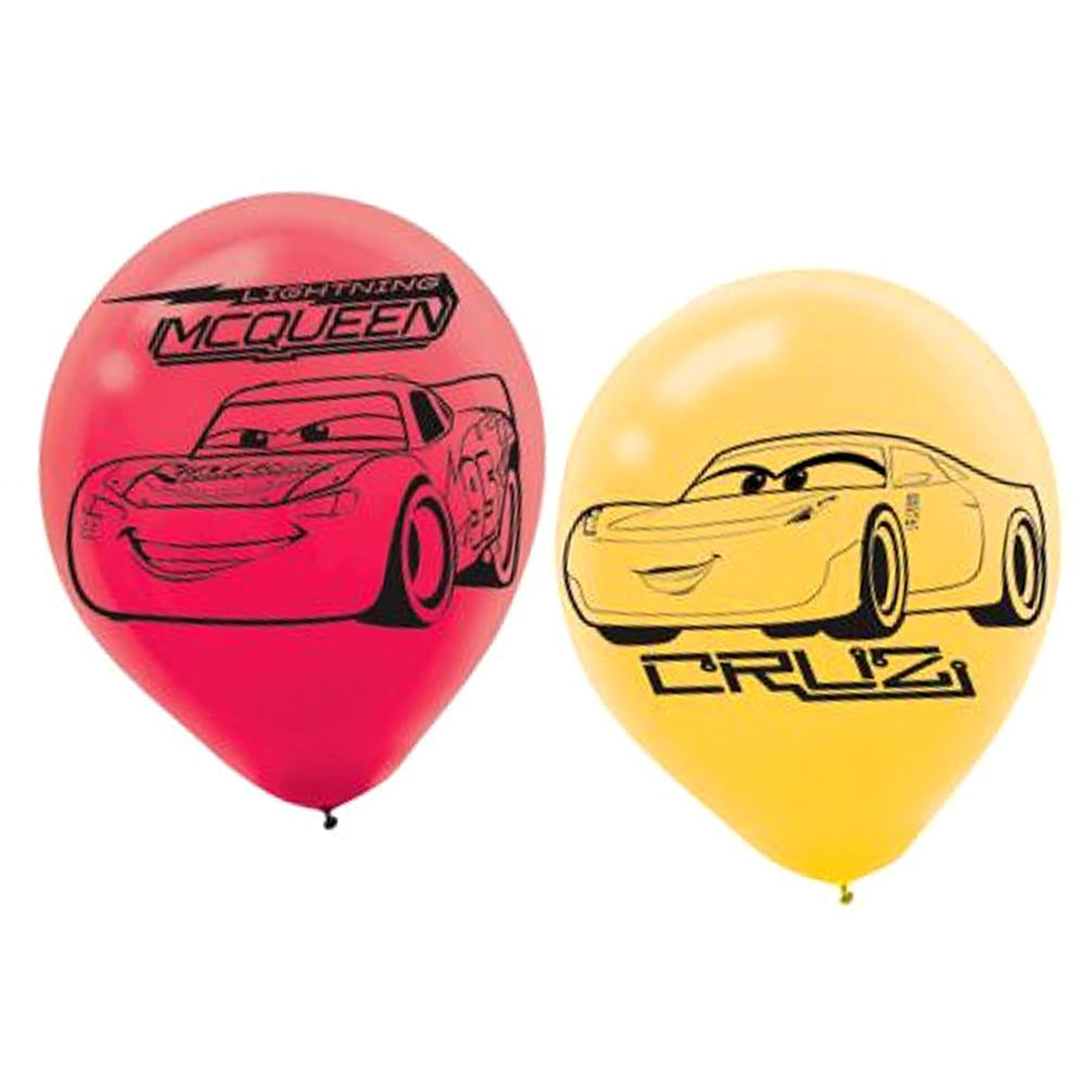 Cars 3 Latex Balloon 12in, 6pcs
