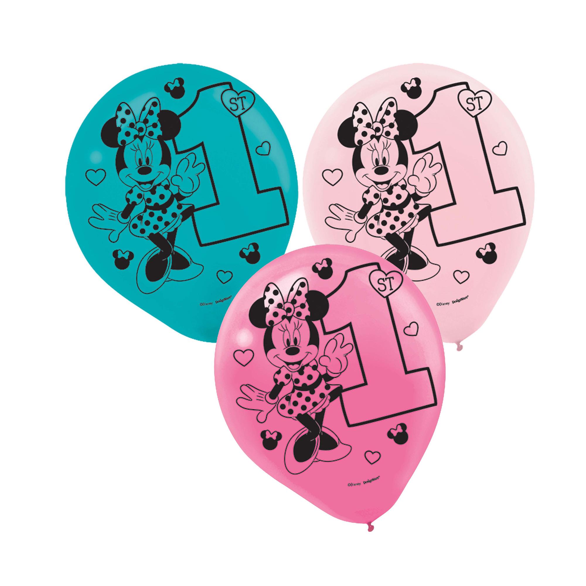Minnie's Fun To Be One Latex Balloons 15pcs Balloons & Streamers - Party Centre