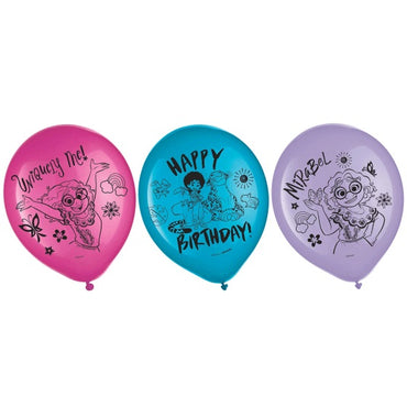 Encanto Printed Latex Balloons 12in, 6pcs