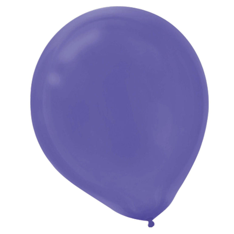 New Purple Latex Balloons 12in, 15pcs Balloons & Streamers - Party Centre