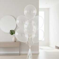 Clear Latex Balloon 12in 12ct Balloons & Streamers - Party Centre