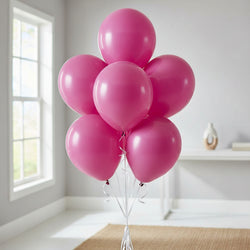 Magenta Latex Balloons 12in, 15pcs Balloons & Streamers - Party Centre