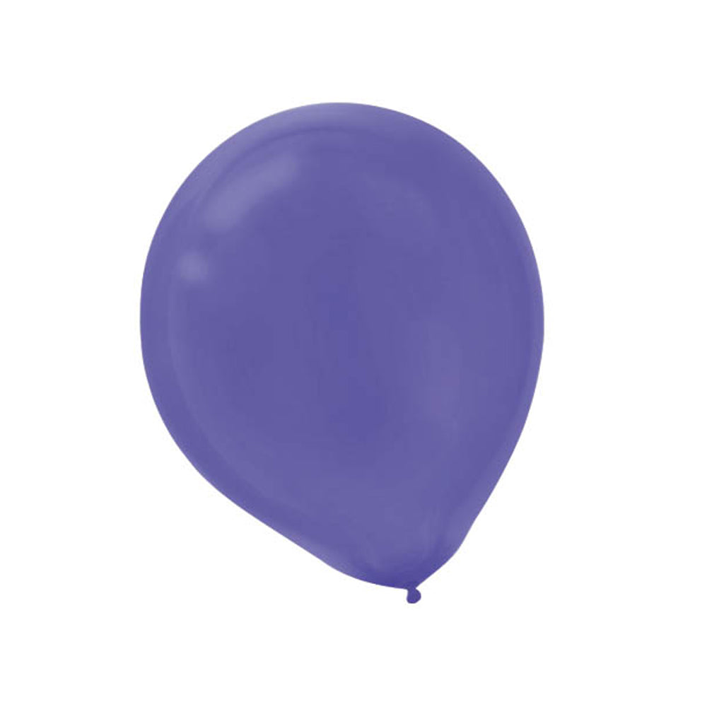New Purple Latex Balloons 12in, 15pcs Balloons & Streamers - Party Centre