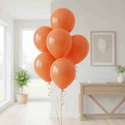 Orange Peel Latex Balloons 12in, 15pcs Balloons & Streamers - Party Centre
