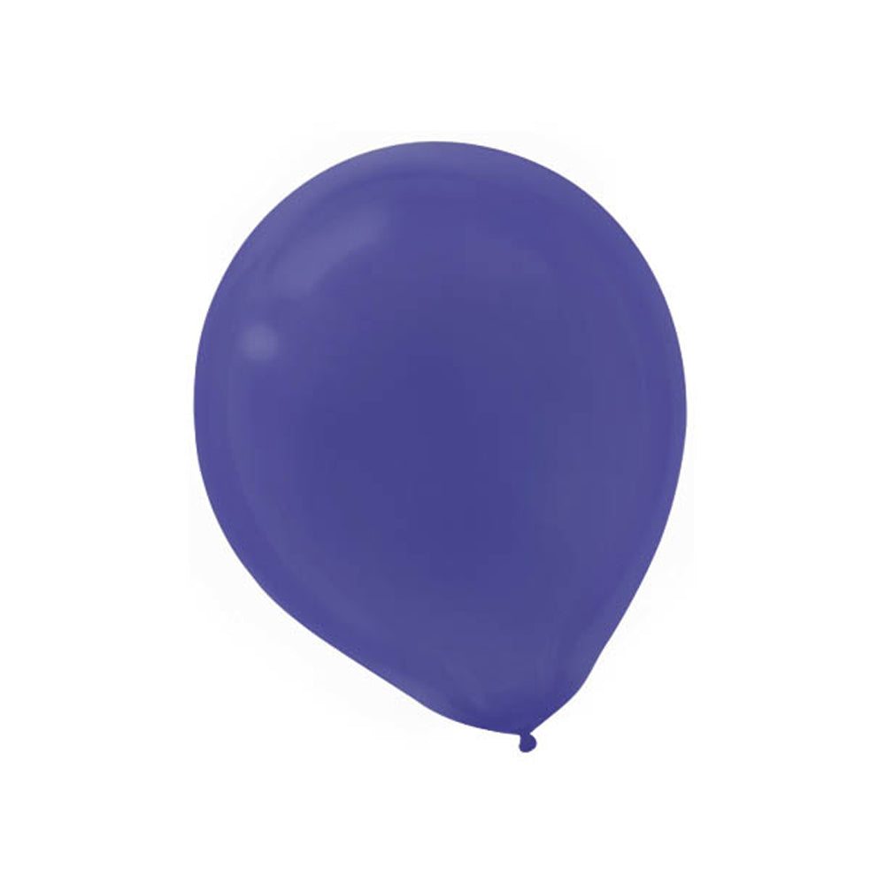 Purple Latex Balloons 12in, 15pcs Balloons & Streamers - Party Centre