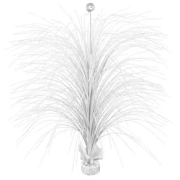 Frosty White Large Spray Foil Centerpiece 28in Decorations - Party Centre