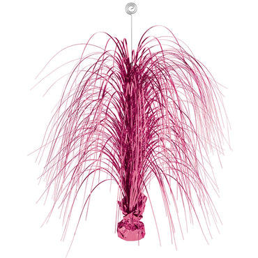 Bright Pink Large Spray Foil Centerpiece 28in