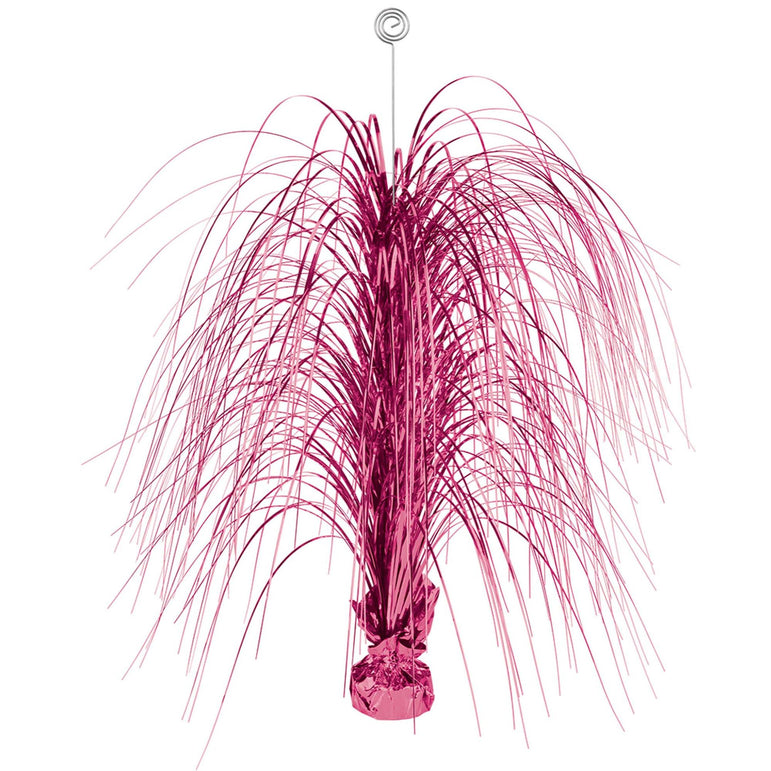 Bright Pink Large Spray Foil Centerpiece 28in
