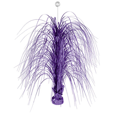 New Purple Large Spray Foil Centerpiece 28in Decorations - Party Centre