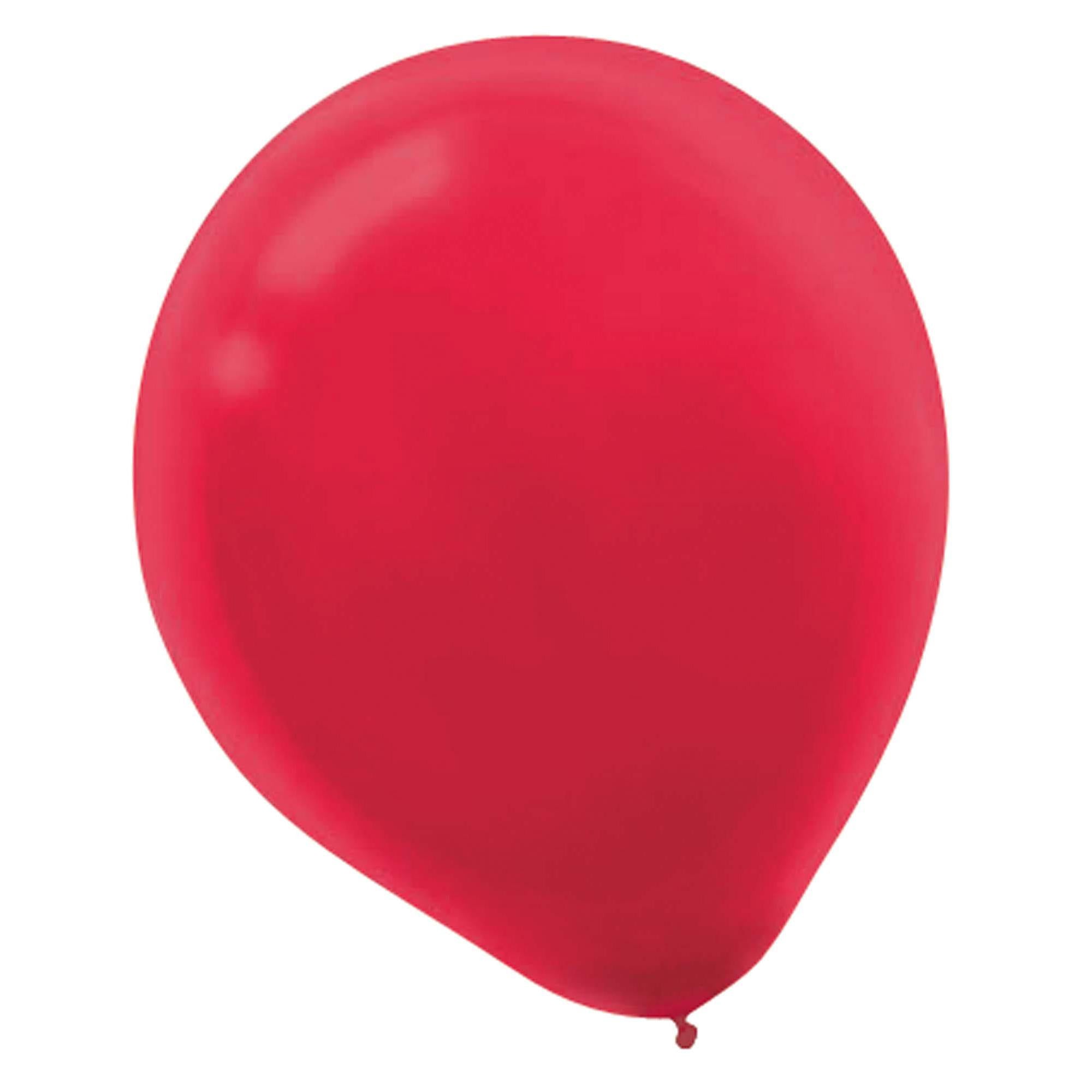 Apple Red Latex Balloons 12in, 100pcs Balloons & Streamers - Party Centre