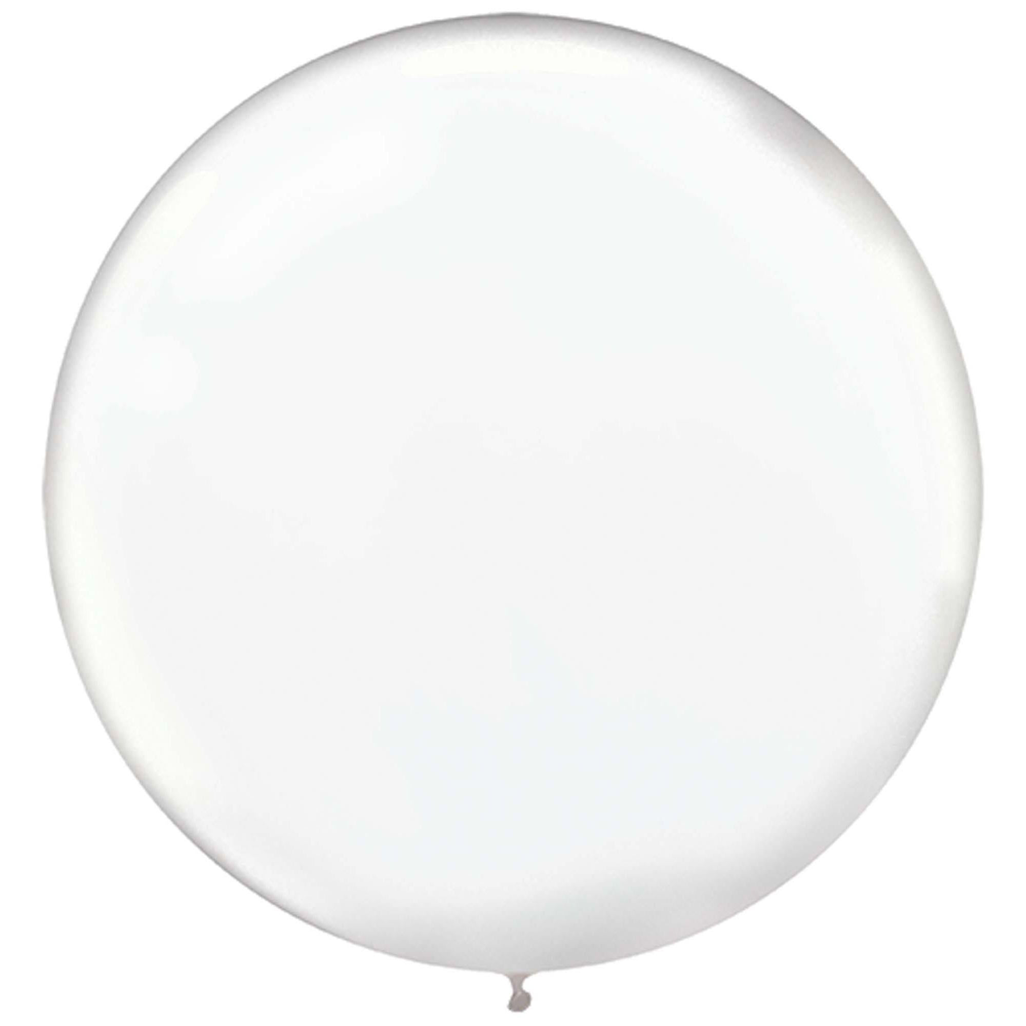Clear Latex Balloon 24in, 4pcs Balloons & Streamers - Party Centre