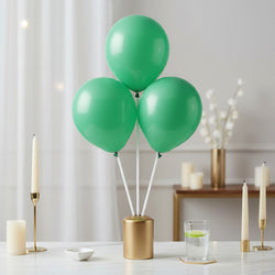 Festive Green Latex Balloons 5in, 50pcs Balloons & Streamers - Party Centre