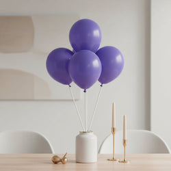 New Purple Latex Balloons 5in, 50pcs Balloons & Streamers - Party Centre