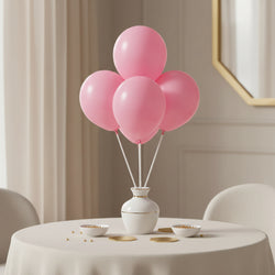 New Pink Latex Balloons 5in, 50pcs Balloons & Streamers - Party Centre