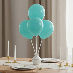 Robins Egg Blue Latex Balloons 5in, 50pcs Balloons & Streamers - Party Centre