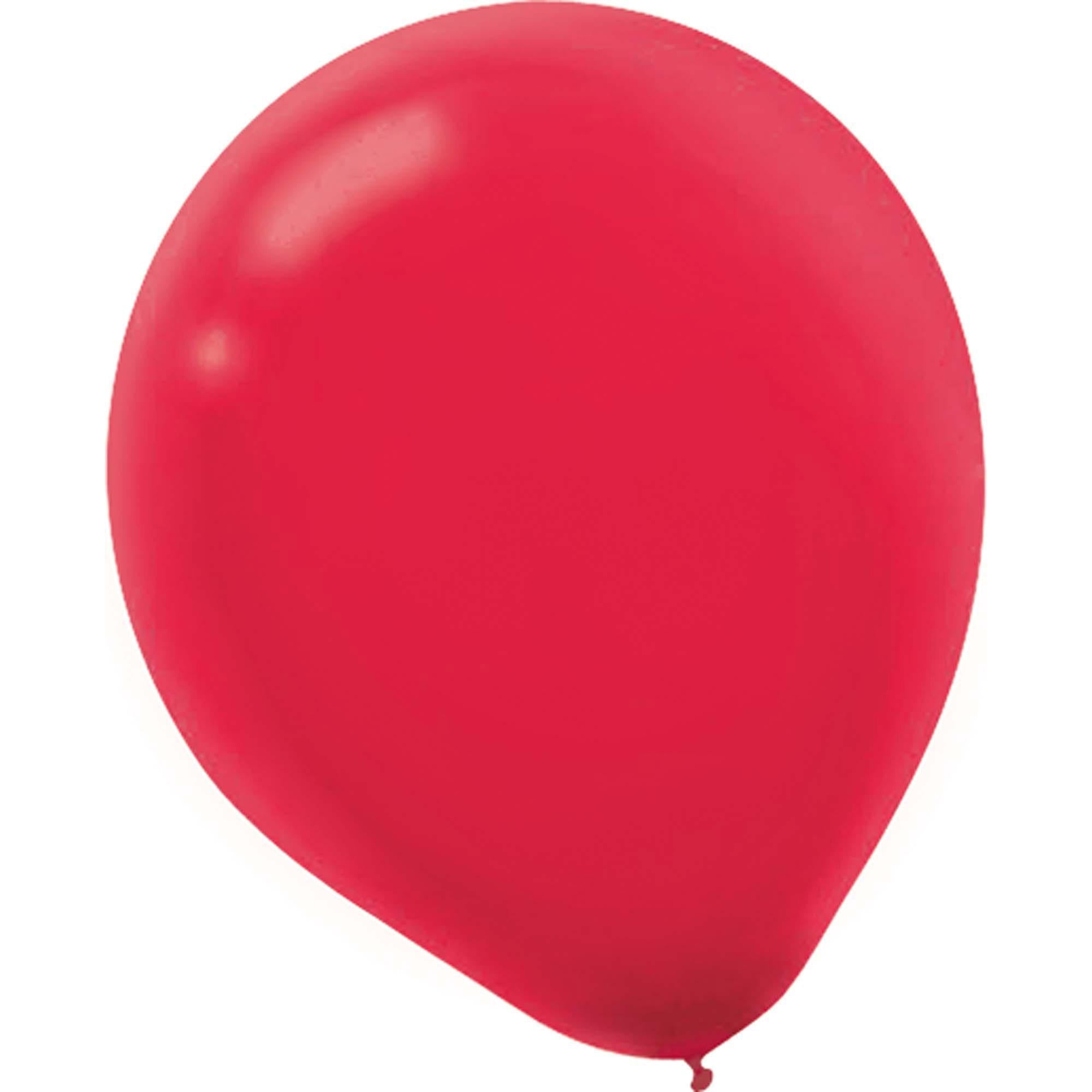 Apple Red Latex Balloons 5in, 50pcs Balloons & Streamers - Party Centre