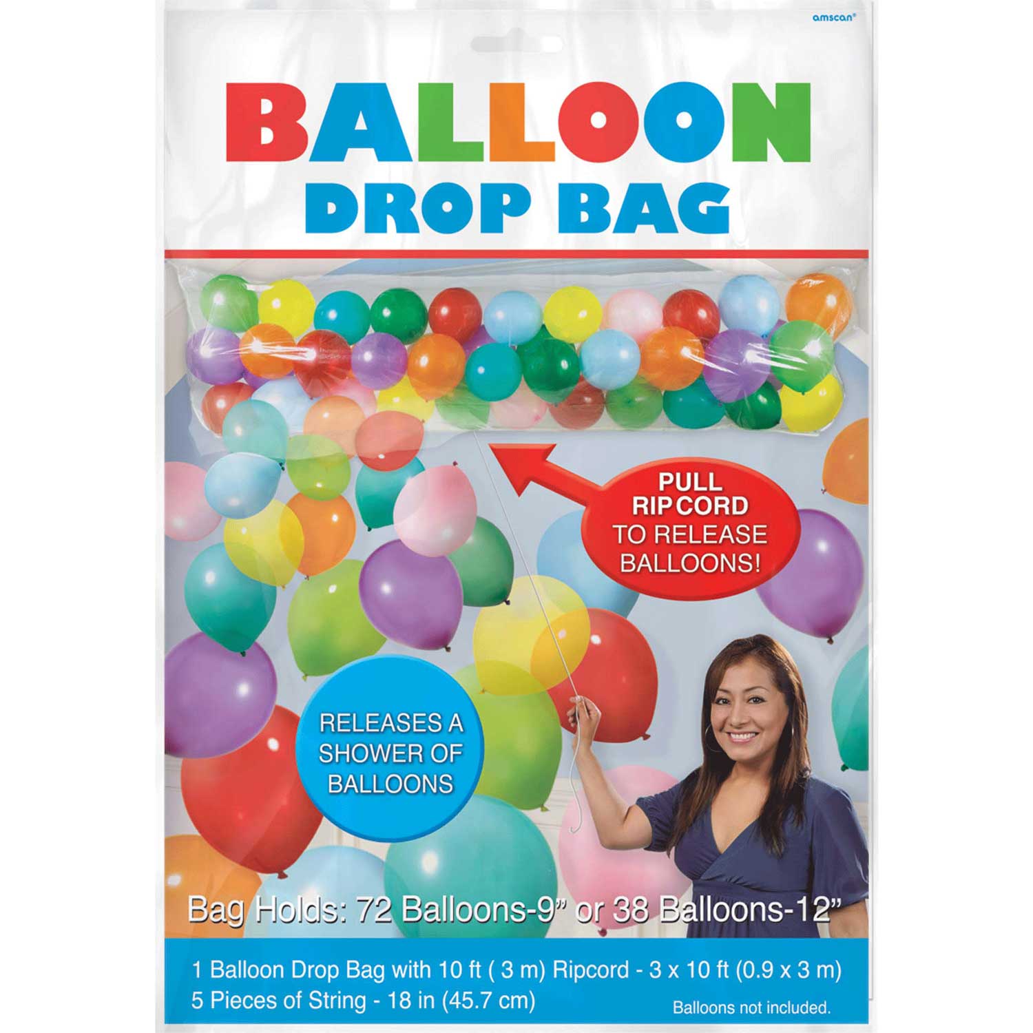 Balloon Drop Bag Balloons & Streamers - Party Centre