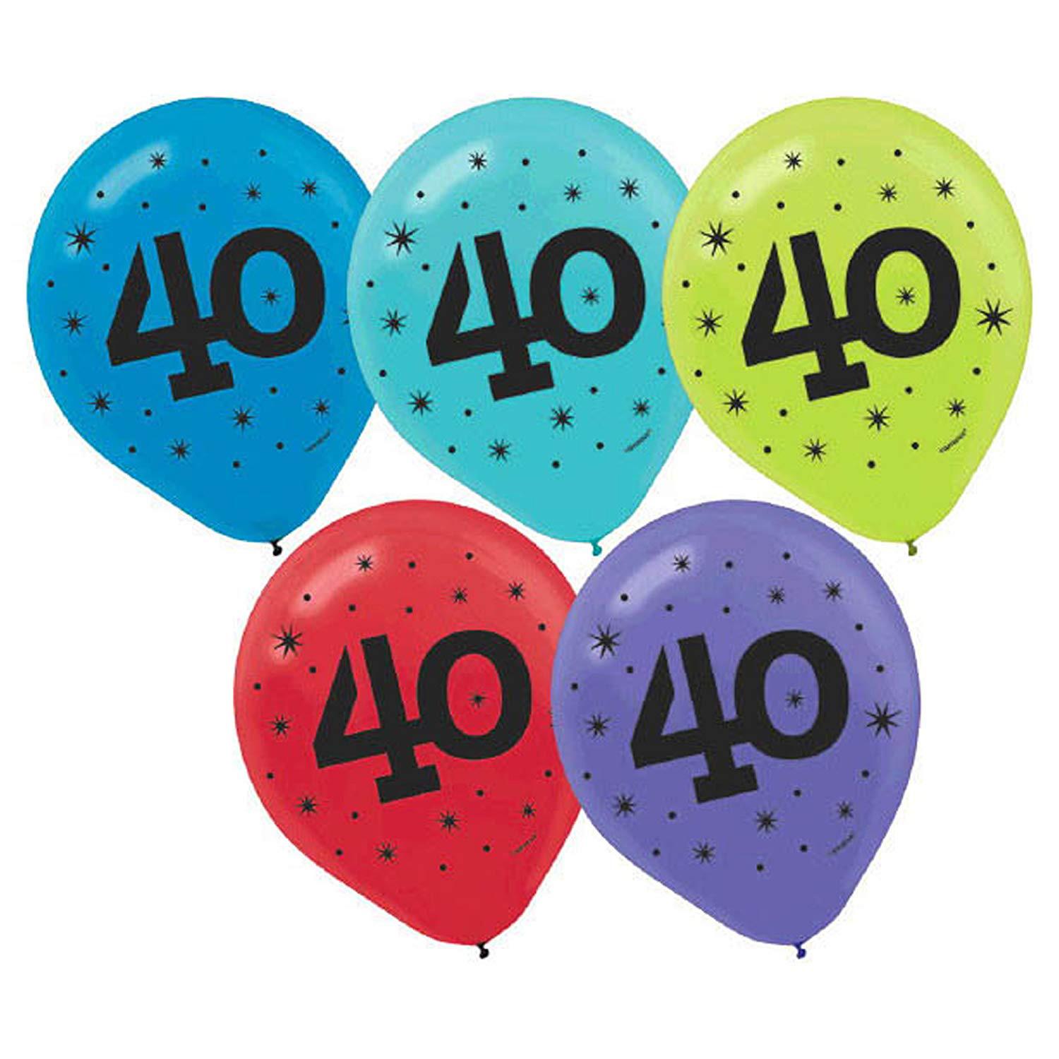 40 Printed Latex Balloons 20pcs Balloons & Streamers - Party Centre