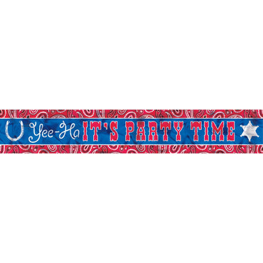 Western Foil Banner Decorations - Party Centre
