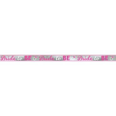 Bride To Be Foil Banner 25ft Decorations - Party Centre