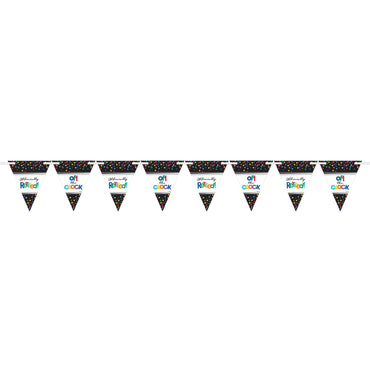 Retirement Pennant Banner 4.5m Decorations - Party Centre