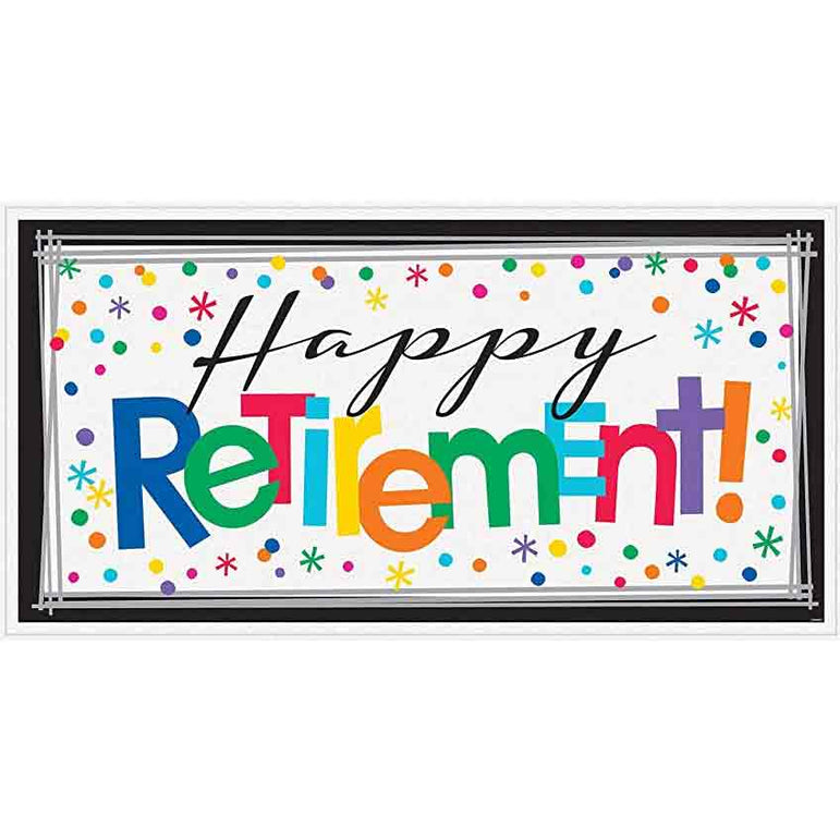 Happy Retirement Horizontal Giant Banner