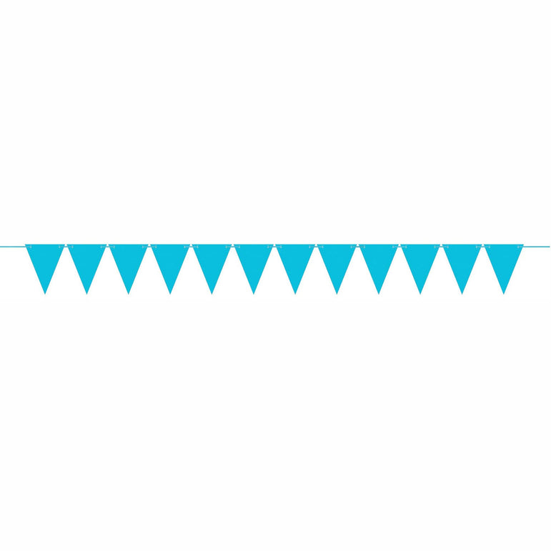 Caribbean Blue Mini Paper Pennant Banner
