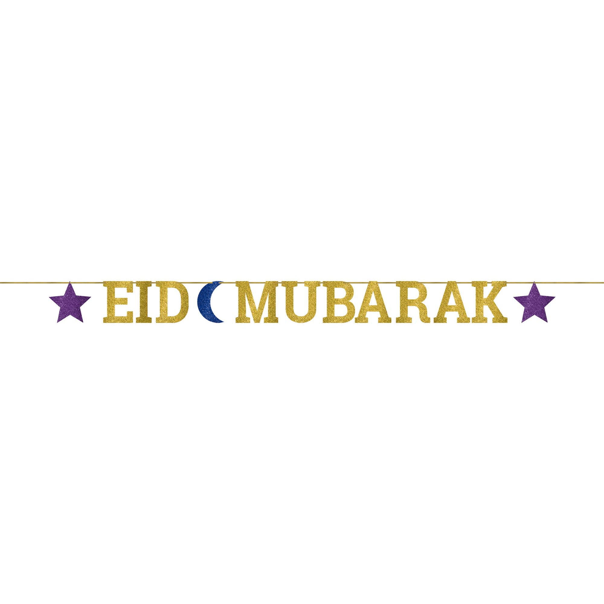 Eid Mubarak Letter Banner 12ft x 5in