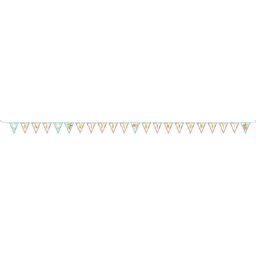 Boho Birthday Girl Pennant Banner Decorations - Party Centre