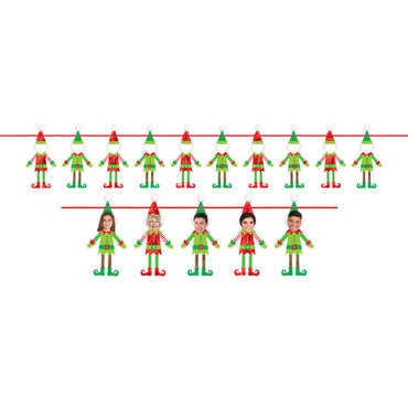 Christmas Do It Yourself Elf Banner Decorations - Party Centre