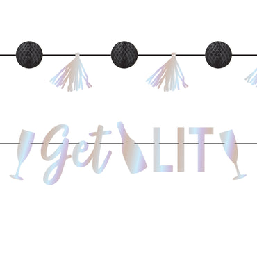 Disco Ball Drop Letter Banner Kit 2pcs Decorations - Party Centre