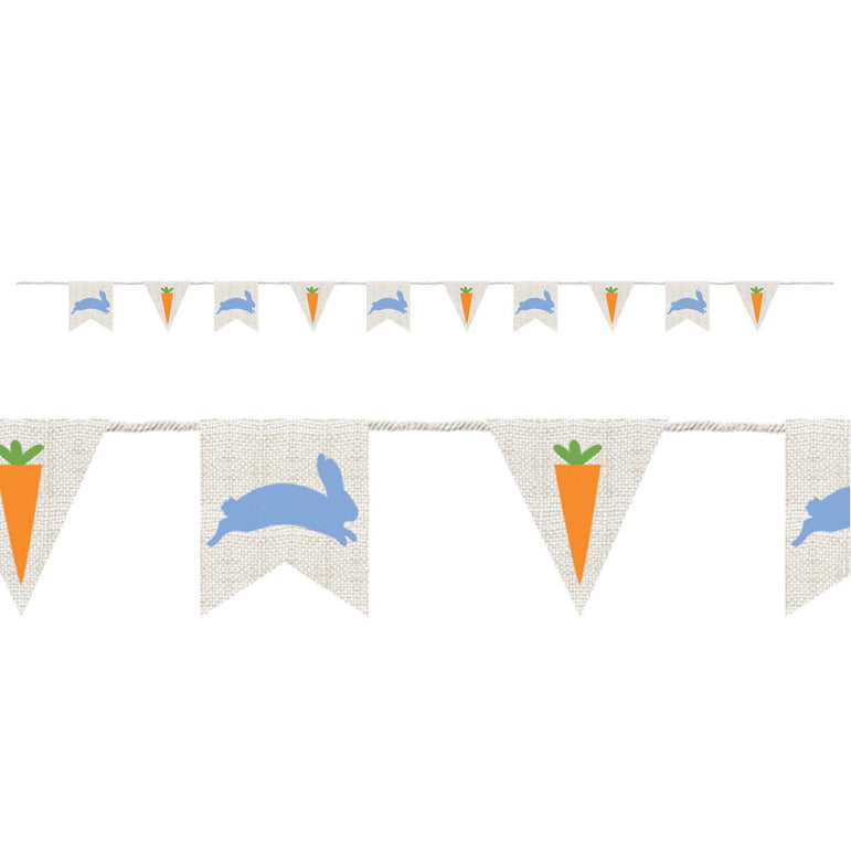 Easter Burlap Pennant Banner Decorations - Party Centre