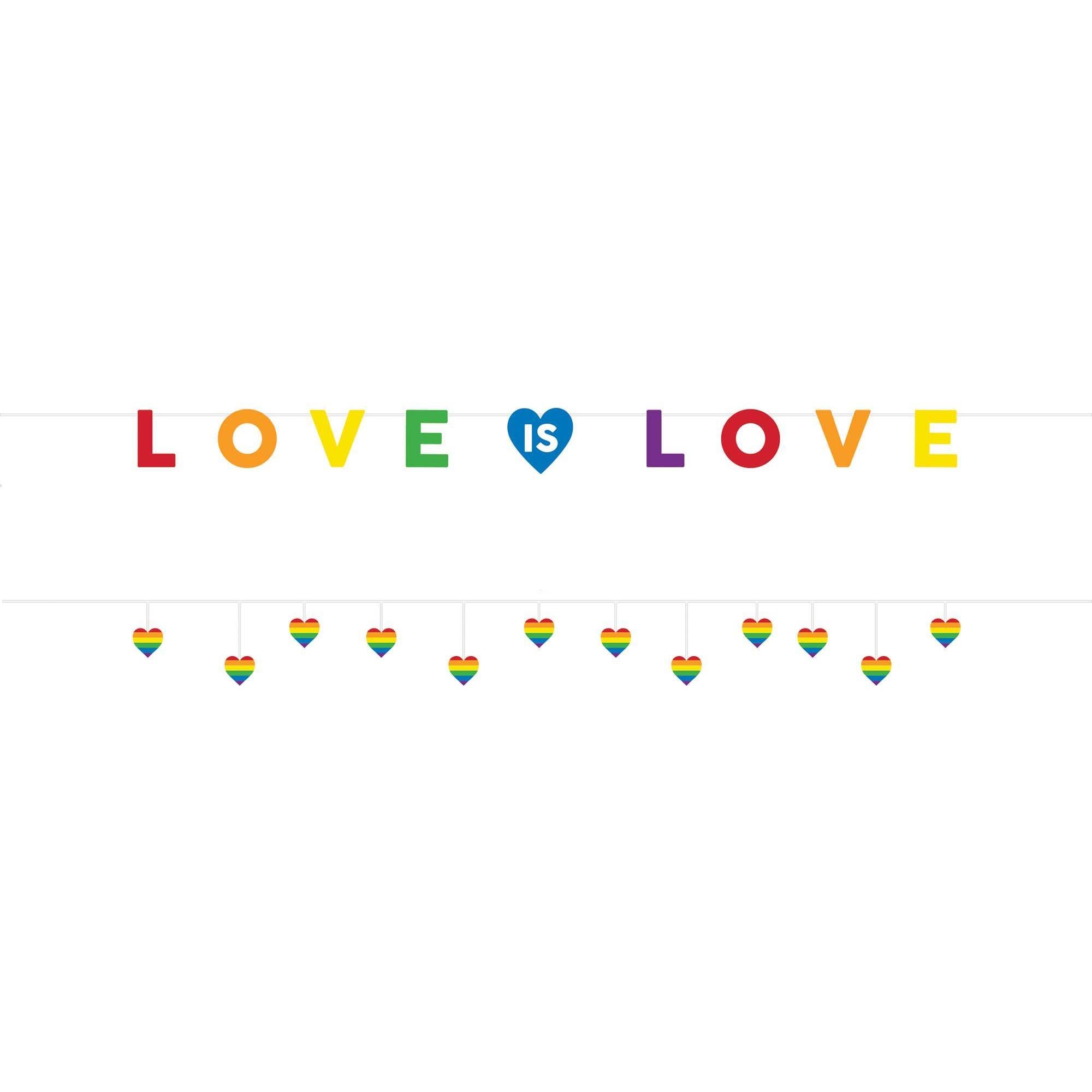 Love Is Love Letter Banner 2pcs Decorations - Party Centre