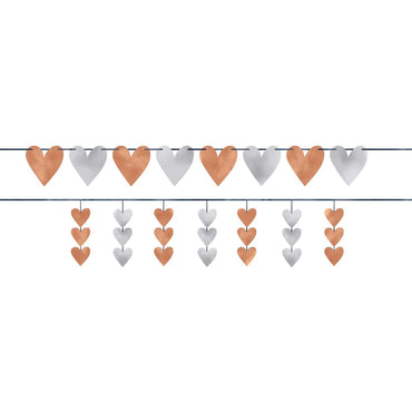 Navy Bride Ribbon & Foil Paper Banners 2pcs Decorations - Party Centre