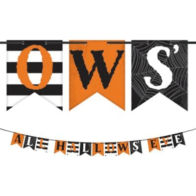 All Hallows Eve Halloween Letter Banner