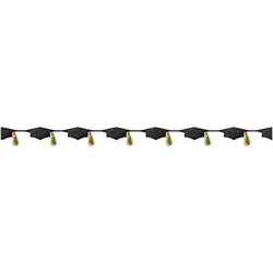 Grad Cap Tassel Banner Glitter Board Foil&Ribbon