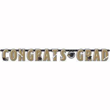 Grad Giant Banner 10ft x 12.75in Decorations - Party Centre