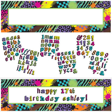 Totally 80's Personalized Giant Sign Banner 65 x 20in Decorations - Party Centre