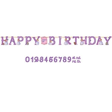Sofia The First Jumbo Add-An-Age Letter Banner Decorations - Party Centre