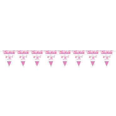 Shower With Love-Girl Pennant Banner Decorations - Party Centre