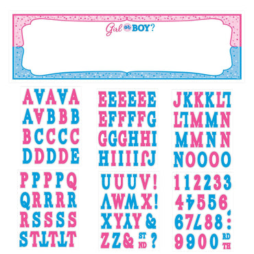Girl Or Boy? Personalized Giant Sign Banner Decorations - Party Centre