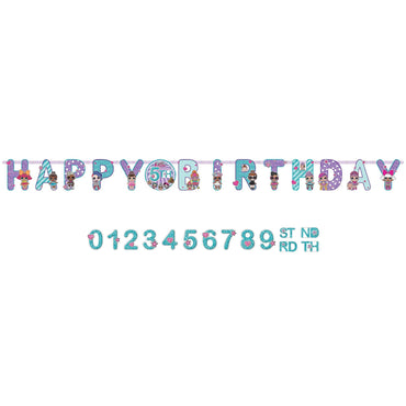 LOL Surprise! Jumbo Add An Age Banner Decorations - Party Centre