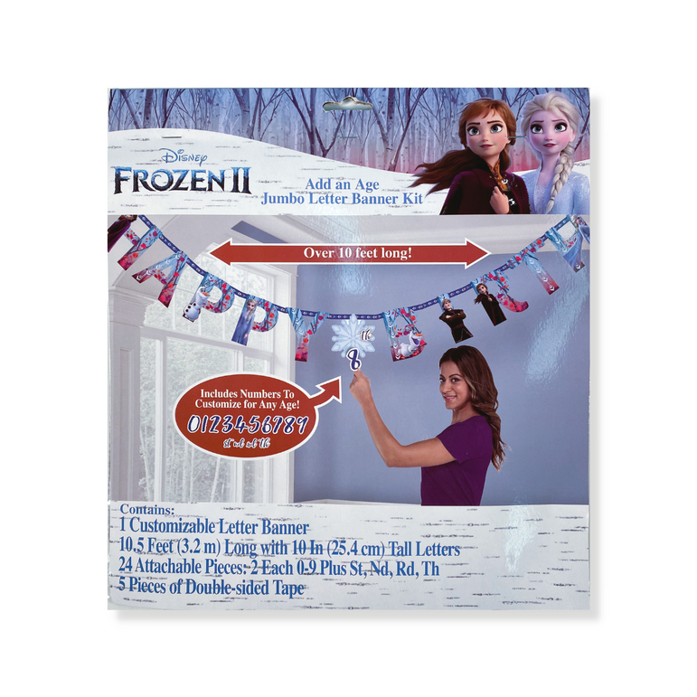Frozen II Add An Age Jumbo Banner