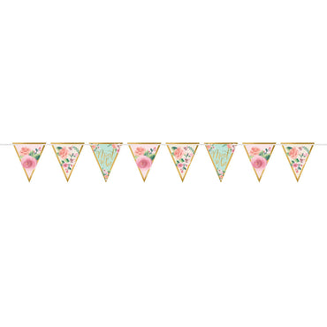 Mint To Be Pennant Banner Decorations - Party Centre