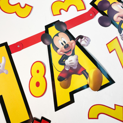 Mickey Mouse Forever Personalized Letter Banner Kit 2pcs